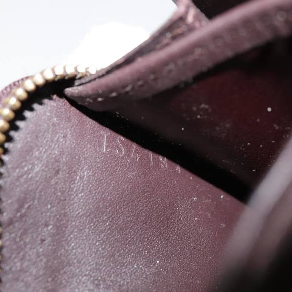 LOUIS VUITTON Vernis Rayure Zippy Coin Purse Amarante M91719 LV Auth 90162 - Picture 12 of 16